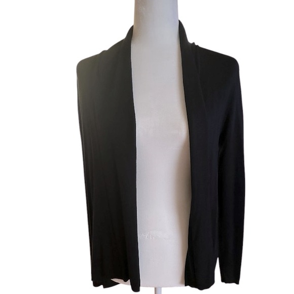 NWT*Express high low cardigan Blk SP - Picture 4 of 6
